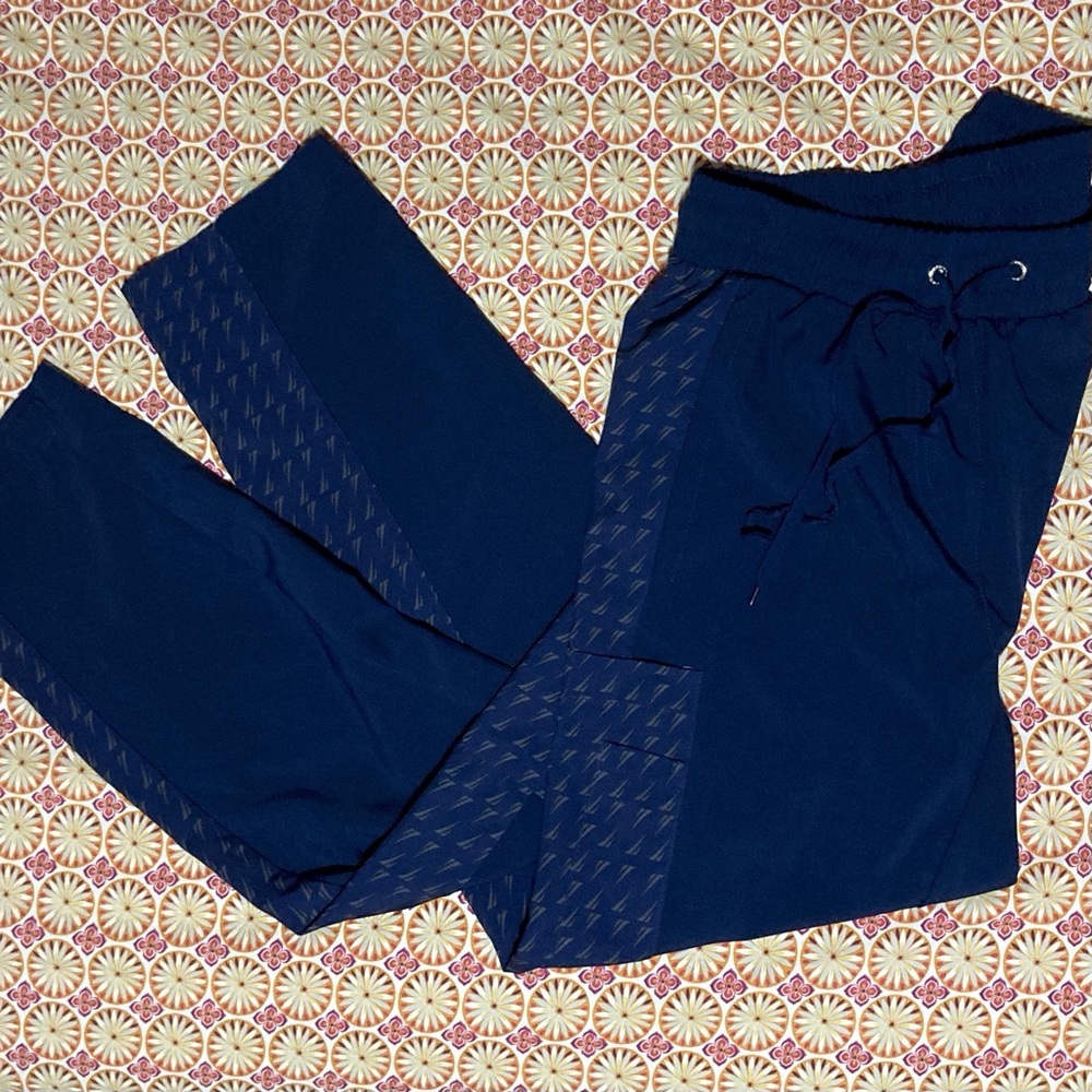 Nautica Navy Blue Track Pants | Size S | Cargo Pants | Drawstring Waist